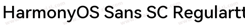 HarmonyOS Sans SC Regularttf字体转换